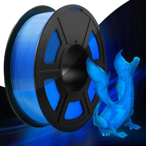 PLA filament 1,75 mm 200 g Svítící ve tmě světélkující vlákno pro 3D tisk Dekorační materiál pro tvorbu modelů modrá