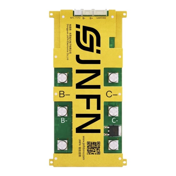 Placa BMS de Balanceo JNFN S Bluetooth 4S 420 A Pico 1050 A Terminales de Tornillo Para Li-ion LiFePO4 LTO y Na-ion Amarillo Para Bicicletas 1