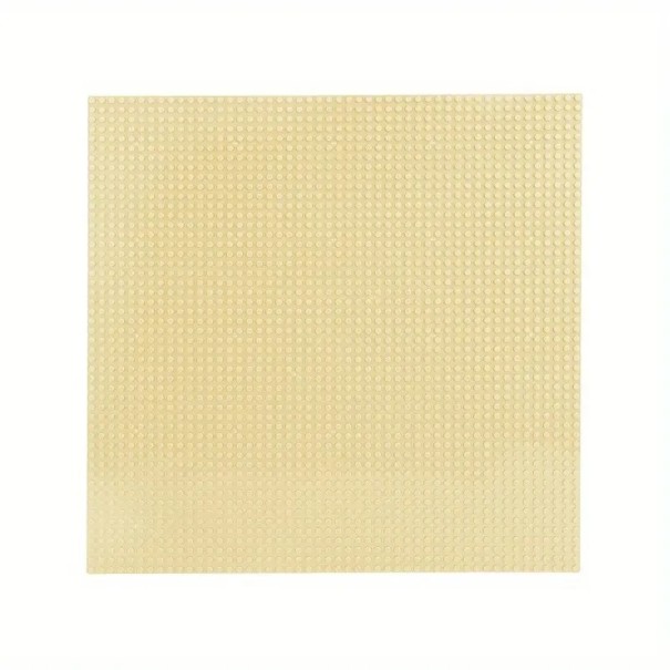 Placă de bază pătrată pentru seturi de construcție 40 x 40 cm Placă de bază mare compatibilă cu cărămizi Lego Duplo Suprafață bej