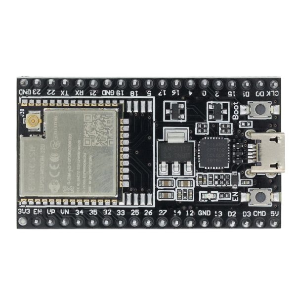 Placa de Desenvolvimento ESP32-Wroom-32U 38Pin com Micro USB CP2102 Módulo WiFi Bluetooth Dual Core IoT microcontrolador para projetos Arduino 1
