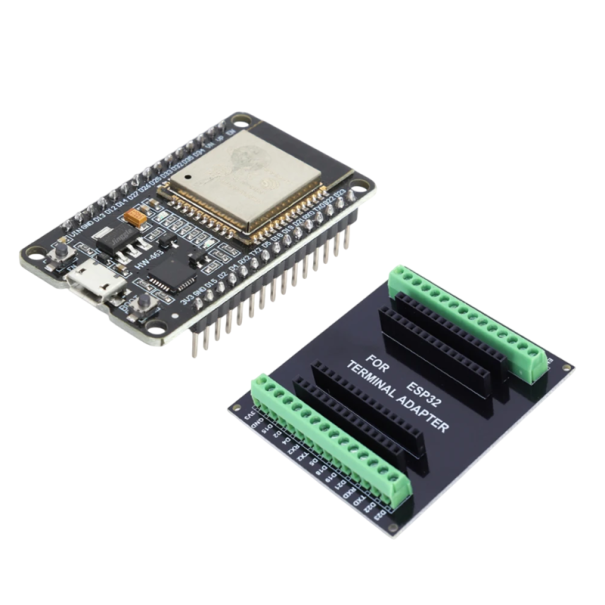 Placă de dezvoltare ESP32 NodeMCU-32S cu WiFi și Bluetooth Procesor dual-core ESP32 32D 32U 30 pini Micro USB + Placă de extensie 1