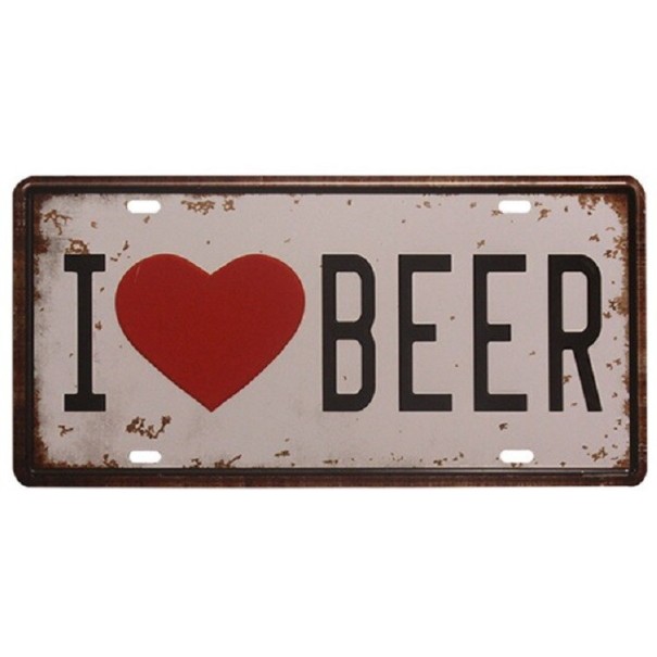 Placa decorativa em metal 1