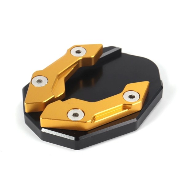 Placă extinsă pentru suportul lateral al motocicletei din aluminiu CNC împotriva înfundării Variante de culori stabile galben