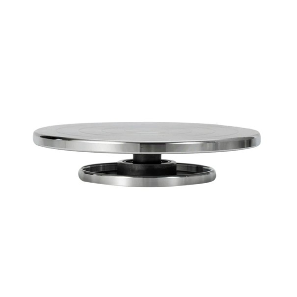 Placa rotativa de alumínio dupla face 20 cm Plataforma escultórica para cerâmica Roda de oleiro Ferramenta Lazy Susan Modelagem de argila 1