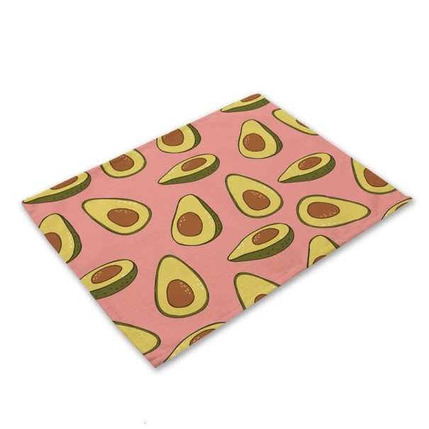 Placemat met avocado-thema 3