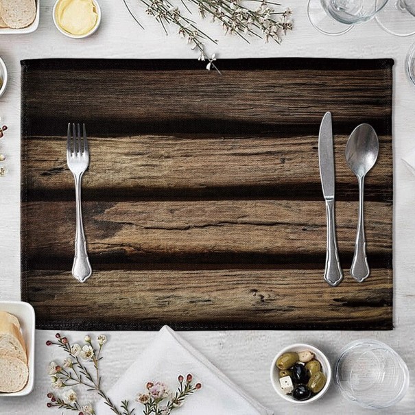 Placemats met houtmotief 14