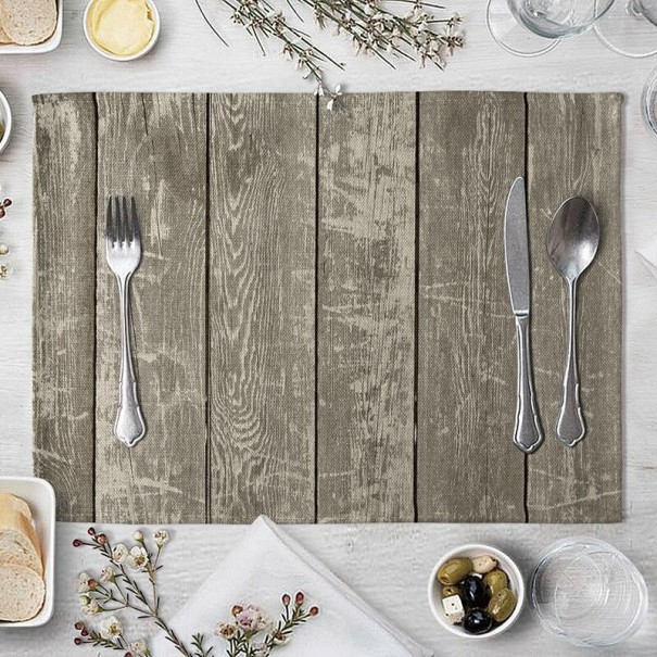 Placemats met houtmotief 5