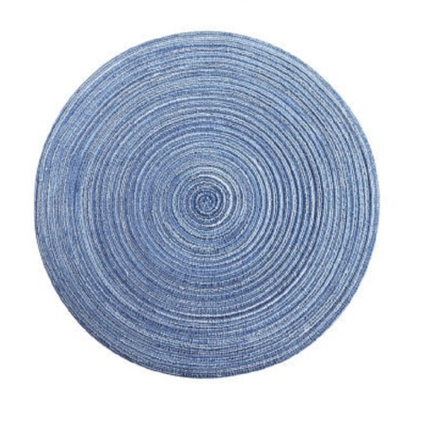 placemats van ramievezels blauw L