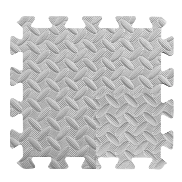 Plăci din spumă EVA 12 buc 30 x 30 x 0,6 cm Plăci puzzle cu margine Rezistent la apă și antiderapant pentru exerciții și camere pentru copii gri