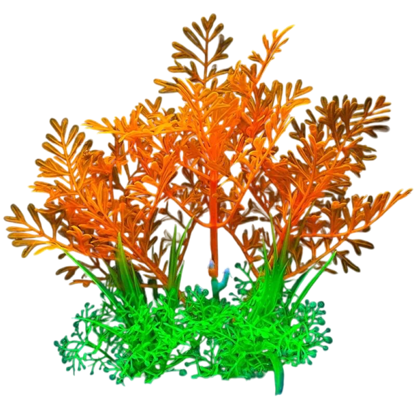 Planta artificial para aquário 14 cm Simulação de erva aquática Erva decorativa Plástico macio Refúgio para peixes Decoração de aquário Solução sem manutenção 1