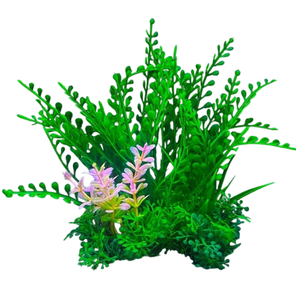 Planta artificial para aquário 14 cm Simulação de erva aquática Plástico macio Decoração de aquário Erva para peixes Refúgio Adorno de aquário Solução sem manutenção 1