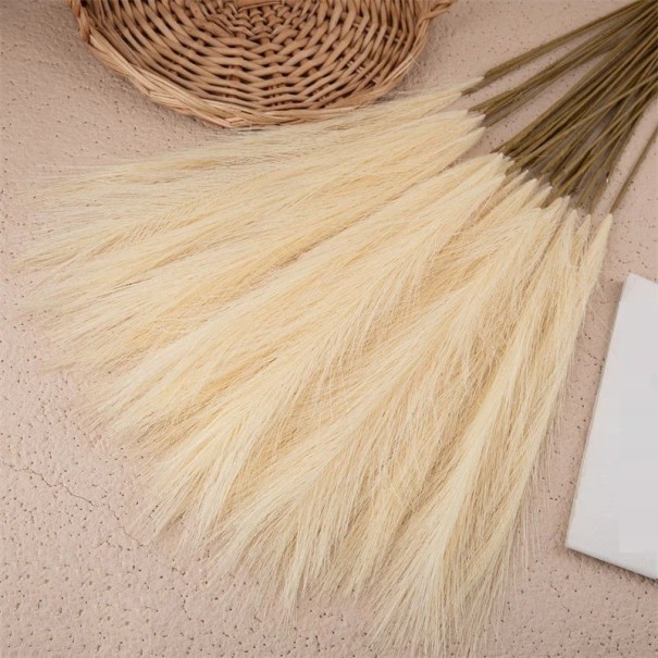 Planta decorativa em seda 57,5 cm 10 pcs amarelo claro