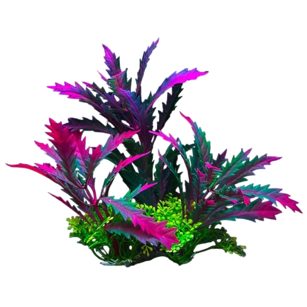 Plante artificielle pour aquarium 14 cm Herbe en plastique souple Décoration aquatique réaliste Simulation de végétation aquatique Abri pour poissons Décor d'aquarium 1