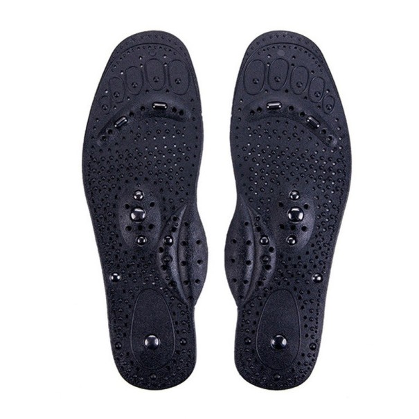Plantillas de acupresión para zapatos con 16 imanes negro 35-40