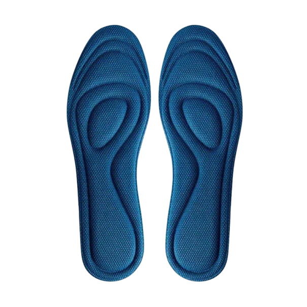 Plantillas de zapatos de color neutro Material de gel cómodo Absorción de impactos Soporte para el pie Tamaño universal para uso diario azul 41-42