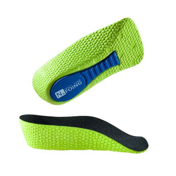 Plantillas para zapatos 3,5 cm Color neutro Aumento de altura Efecto amortiguación Soporte del talón Alivio para los pies Cómodas de llevar Para calzado deportivo y de trabajo verde