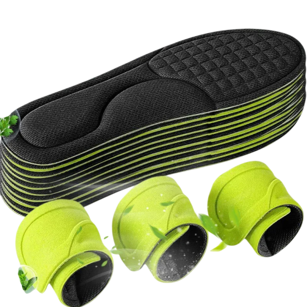 Plantillas para zapatos 6 pares Color neutro Acolchado de espuma suave Materiales transpirables Absorbe golpes y vibraciones Mayor comodidad al caminar y estar de pie negro 35-36