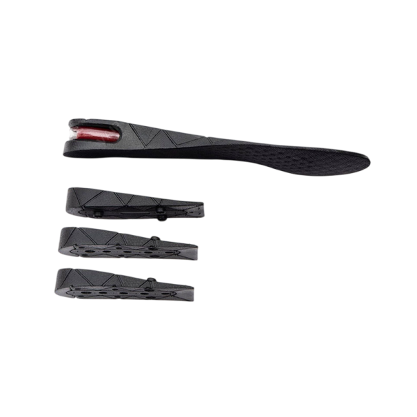 Plantillas para zapatos de 9 cm, color negro, ortopédicas, de elevación alta, con almohadillas de gel en capas para aumentar la altura. Cómodas 1
