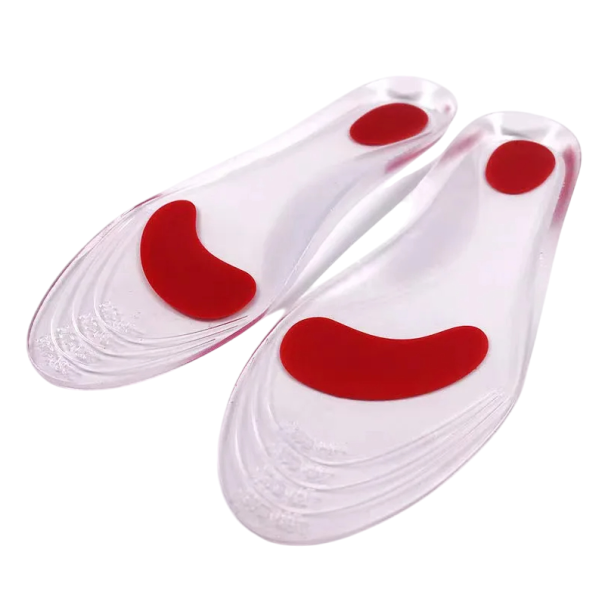 Plantillas para zapatos de hombre EU 41-45 Color neutro Plantillas suaves para sujeción del pie Absorción de impactos Comodidad diaria Calzado de trabajo y deportivo rojo