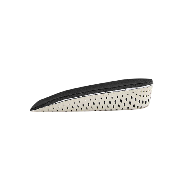 Plantillas resaltantes Altura 3 cm Color negro Almohadillas amortiguadoras para el talón Suaviza la pisada Comodidad al caminar Aumento de altura invisible 1