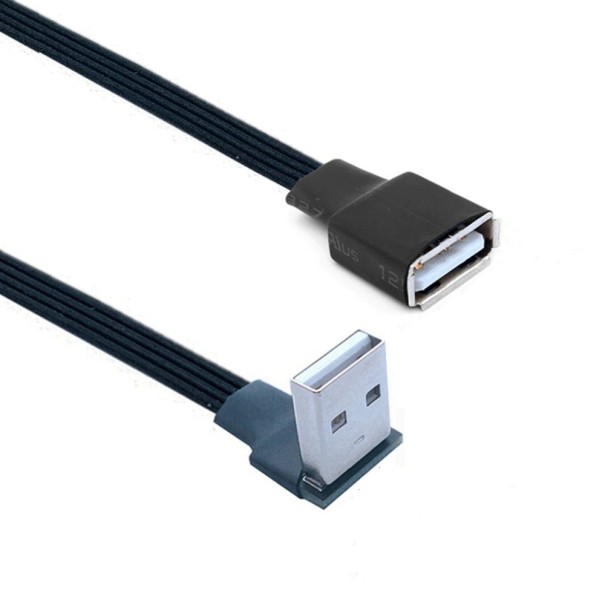 Płaski przedłużacz USB 2.0 M/F 50 cm 2