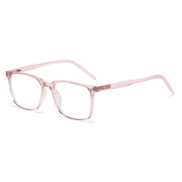 Plastglasögon med blåljusfilter Bekväma att bära Ögonskydd vid datorarbete Glasögon mot ögontrötthet och strålning rosa