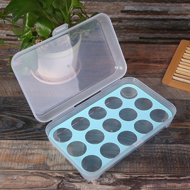 Plastic Egg Container C708 blue