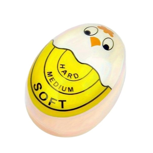 Plastic Egg Timer Chick Design 5.6 x 3.9 cm Kitchen Timer for Boiled Eggs yellow