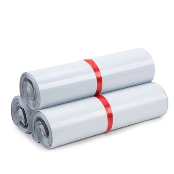 Plastic envelop 32 x 45 cm 5 stuks wit