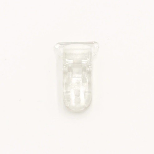Plastic fopspeenclip - 5 stuks doorzichtig