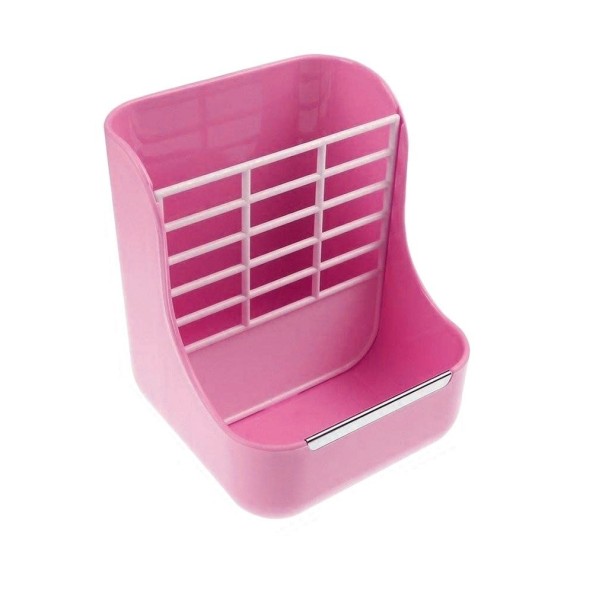 Plastic Hay Rack for Rodents pink