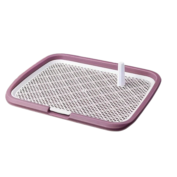 Plastic honden toilet 65x50 cm met afneembaar net Herbruikbaar toiletblad voor huisdieren Dierbenodigdheden roze