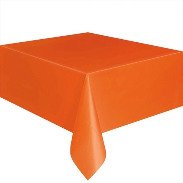 Plastic Tablecloth 137 x 183 cm orange