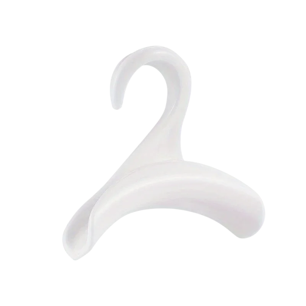 Plastic tashangers 10 stuks 10 x 10 x 3,5 cm Praktische hangers voor dassen en riemen Garderobekastorganizer Lichtgewicht en duurzaam wit