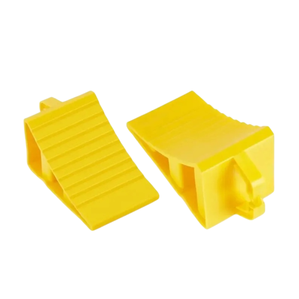 Plastic Wheel Chock 39x16x18 cm Lightweight Portable Wheel Wedge for Cars with Anti-Slip Effect Durable Vehicle Safety Stop 1