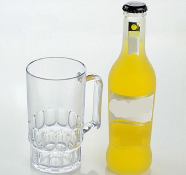 Plastik ølglas S