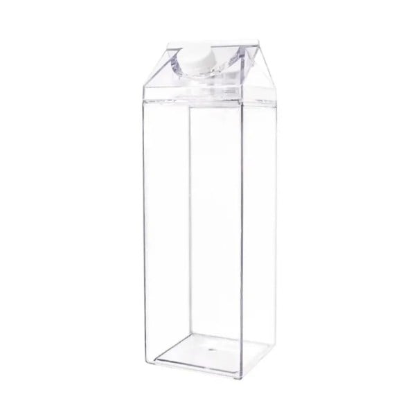 Plastikflasche für Getränke mit Verschluss 500 ml Plastik transparente Flasche für Wasser und kalte Getränke zum Mitnehmen und für den täglichen 1