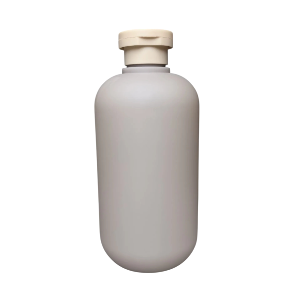 Plastikflasche für Shampoo und Duschgel 500 ml wiederverwendbare Kosmetikbehälter für den Hausgebrauch und Reisen grau