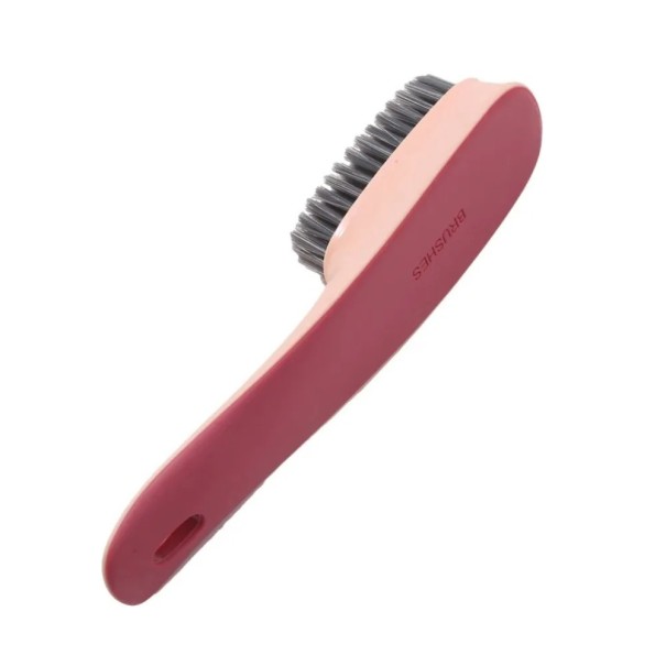 Plastikowa szczotka do butów i ubrań 17x4x3 cm Wielofunkcyjna szczotka do czyszczenia gospodarstwa domowego, komercyjna szczotka do szorowania, plastikowe narzędzie do czyszczenia czerwony