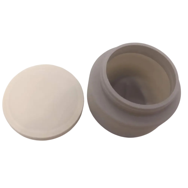 Plastische Kosmetikdose mit Schraubdeckel 250 g Aufbewahrungsbehälter für Kosmetik Kunststoffbehälter für Cremes und kosmetische Produkte grau