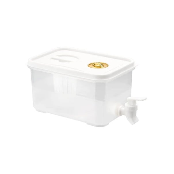 Plastisk drikke dispenser til køleskab 3,5 l Gennemsigtig kande med tætsluttende hanekran Kasse til kolde drikke Bar festbeholder Køleskab 1