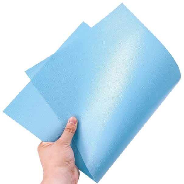 Plastová deska simulace vody 25 x 27,5 cm Modrá průhledná fólie s texturou hladiny pro dioráma modelářství řeku jezero a bazén 2