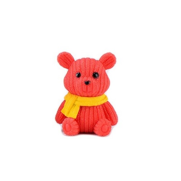 Plastová figurka medvídka červená L