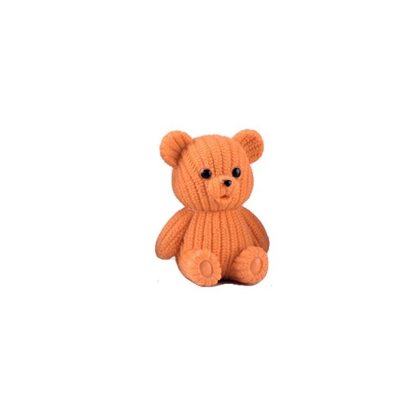 Plastová figurka medvídka oranžová S