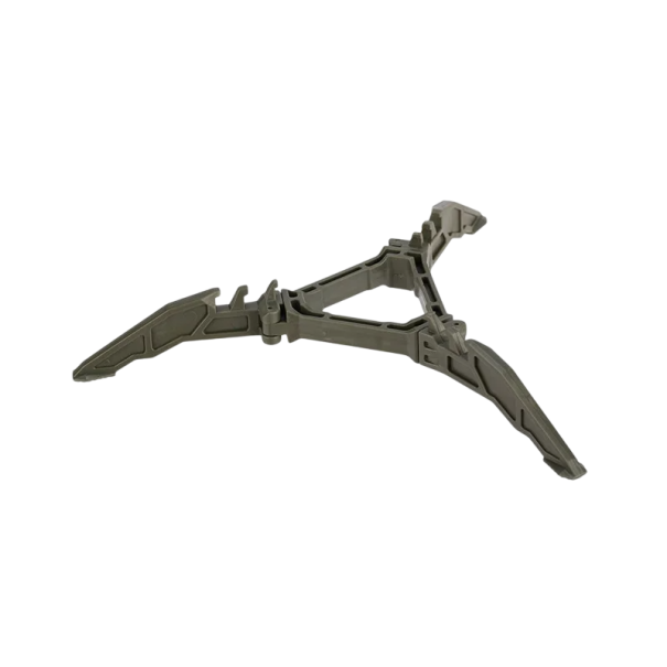 Plastová skládací trojnožka pod plynový kanystr Stabilní stojan pro kemping Průměr 20 cm Skládací design Výška 3 cm Hmotnost 35 g armádní zelená
