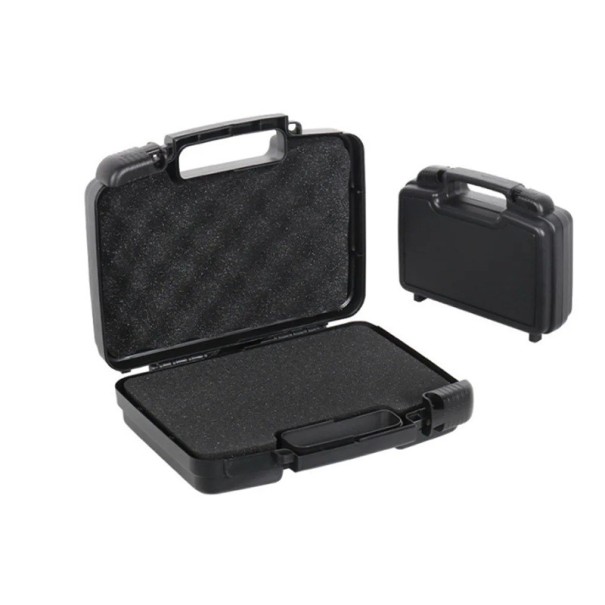 Plastový kufor na náradie Nárazuvzdorný box s penovou vložkou 266 x 210 x 78 mm Plast Čierna Na prístroje aj náradie Multifunkčný prepravný organizér 1