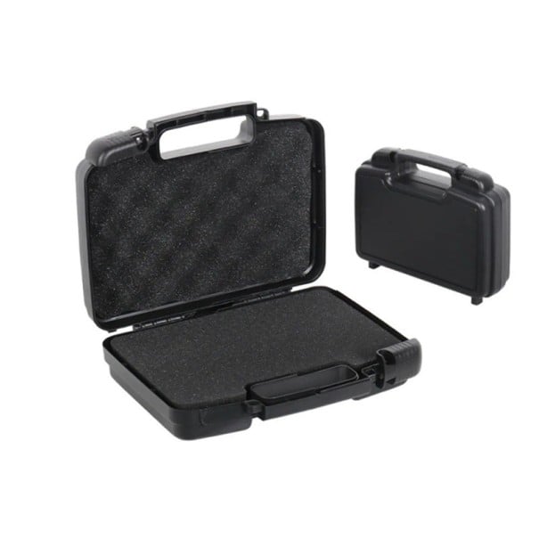Plastový kufr na nářadí Nárazuvzdorný box s pěnovou vložkou 266 x 210 x 78 mm Plast Černá Na přístroje i nářadí Multifunkční přepravní organizér 1