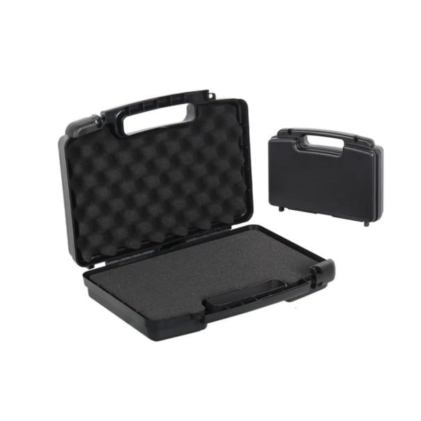 Plastový kufr na nářadí Nárazuvzdorný box s pěnovou vložkou 355 x 265 x 88 mm Plast Černá Na přístroje i nářadí Multifunkční přepravní organizér 1