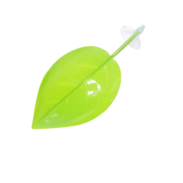 Plastový list s přísavkou 7,2 x 18,5 cm pro plazy, terarijní dekorace, vyhřívací plošina pro plazy zelená