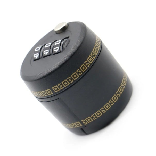 Plastový zámek na láhev s 3místným kódem 43 x 43 mm kombinace čísel černý bezpečnostní uzávěr na víno a nápoje 1